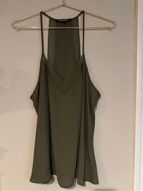 Express Olive Halter-Back Camisole